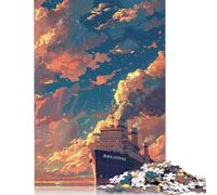 1000 Pieces Dream Ship Puzzle Jigsaw Adults Puzzles Difficulty Jigsaw Educational Game Toy 1000pcs (75x50cm)
