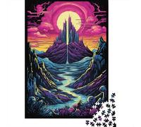 1000 Pieces Dreamy Beautiful Mountains Paper Puzzles Paper Puzzles for Adults& Teenagers Age 12 Years Up 1000pcs (38x26cm)