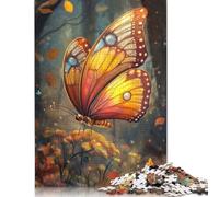 1000 Pieces Dreamy Butterfly Scene Jigsaw Puzzles Wooden Puzzles for Adults & Teenager Jigsaw Puzzles for Adults 1000pcs (75x50cm)