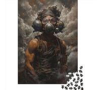 1000 Pieces Dystopian Apocalypse Smoke Puzzle for Adults Wooden Puzzles Jigsaw Puzzles for Adults Educational Game Challenge Toy 1000pcs (38x26cm)