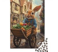 1000 Pieces Easter Cute Bunny for Adults Difficult Jigsaw Paper Puzzle for Adults Christmas Eve Gifts 1000pcs (75x50cm)