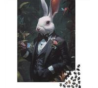 1000 Pieces Easter Cute Bunny Jigsaw Puzzle Puzzles for Adults Puzzle for Adults And Teenager 1000pcs (75x50cm)