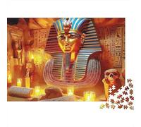 1000 Pieces Egyptian Pharaoh Jigsaw for Adults Paper Puzzle Ancient Civilization Brain Teaser Wall Art Decor 38x26cm/1000pcs