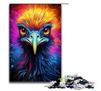 1000 Pieces Emu's Colorful Psychedelic Puzzle Game Jigsaw Puzzle for Adults Suitable for Couples for And Teenager Age 14 Years Up 1000 PCS(75x50cm)