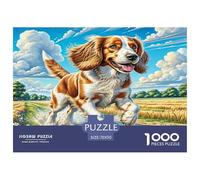 1000 Pieces English Springer Spaniel Jigsaw Puzzles for Adults Educational Games Jigsaw Puzzle Home Decors for Adults And Kids Age 12 Years Up 70x50cm/1000pcs
