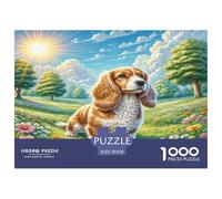1000 Pieces English Springer Spaniel Jigsaw Puzzles for Adults Family Challenge Toys Jigsaw Puzzle Home Decoration for The Whole for Women, Gifts for Men 70x50cm/1000pcs