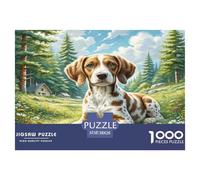 1000 Pieces English Springer Spaniel Jigsaw Puzzles for Adults Family Challenge Toys Jigsaw Puzzle Home Decors for Adults And Kids Age 12 Years Up 38x26cm/1000pcs