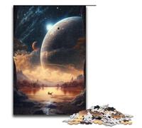 1000 Pieces Exoplanet Hyperion Terra Puzzles for Adults Impossible Puzzle Stress Reliever for And Teenager Age 14 And Up 75x50cm