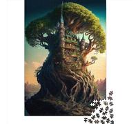 1000 Pieces Fairytale Kingdom Creative Square Jigsaw Puzzles for Adults And Wooden Puzzles Challenging Game 1000pcs (75x50cm)