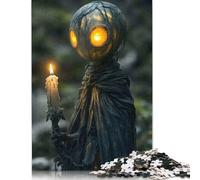 1000 Pieces Fantasy Candlelight Figure Jigsaw Puzzle, Creative Rectangular Paper Jigsaw Puzzles for Adults, Large Puzzles for Family Educational Game 1000pcs (38x26cm)