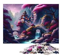 1000 Pieces Fantasy Castle Jigsaw Puzzles Wooden Puzzles for Adults & Teenager Brain Teaser Puzzles For Adults 1000pcs (75x50cm)