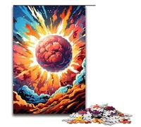 1000 Pieces Fantasy Color Basketball Fire Adult Jigsaw Puzzles Family Fun Jigsaws Family Game Stress Reliever Difficult Challenge Puzzle 1000 PCS(75x50cm)