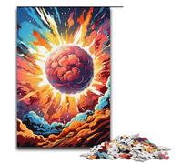 1000 Pieces Fantasy Color Basketball Fire Puzzle Game Jigsaw Puzzle for Adults Suitable for Couples for And Teenager Age 14 Years Up 1000 PCS(38x26cm)