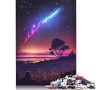 1000 Pieces Fantasy Comet Landscape Puzzle Jigsaw Difficulty Puzzle Jigsaw Educational Game Toy (38x26cm)