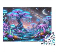1000 Pieces Fantasy Forest Jigsaw for Adults Paper Material Educational Magic Wonderland Puzzle Ideal Home Decor Stress Relief 38x26cm/1000pcs