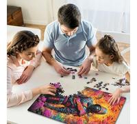 1000 Pieces Fantasy Japanese Ninja Jigsaw Puzzle Difficulty Puzzle Education Games Toys 1000pcs (75x50cm)