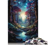 1000 Pieces Fantasy Jungle Scenery Jigsaw Puzzles Difficulty Jigsaw Puzzles Education Games Toys 1000pcs (75x50cm)
