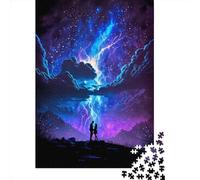 1000 Pieces Fantasy Thunder Landscape Wood Puzzles Wooden Puzzles for Adults& Teenagers Age 12 Years Up 1000pcs (38x26cm)