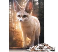 1000 Pieces Fennec Fox And Butterfly Jigsaw Puzzles Wooden Puzzles for Adults & Teenager Brain Teaser Puzzles For Adults 1000pcs (75x50cm)