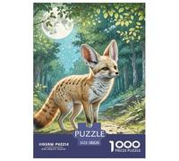 1000 Pieces Fennec Fox Jigsaw Puzzle Adults Teens Fun Relaxation Activity Precision Fit Gift Box 38x26cm/1000pcs