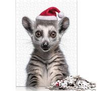 1000 Pieces Festive Ringtail Portrait Jigsaw Puzzles Puzzles for Teenagers Gifts Unique Home Decor And Gifts 1000pcs (75x50cm)
