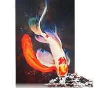 1000 Pieces 'Fish Watercolor New Jigsaw Wooden Puzzle Jigsaws for Adults Family Entertainment Toys 1000pcs (75x50cm)
