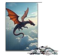 1000 Pieces Flying Dragon in The Sky Adult Jigsaw Puzzles Family Fun Jigsaws Family Game Stress Reliever Difficult Challenge Puzzle 1000 PCS(75x50cm)