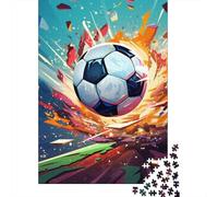 1000 Pieces Football Jigsaw Puzzle, Creative Rectangular Paper Jigsaw Puzzles for Adults, Large Puzzles for Family Educational Game 1000pcs (38x26cm)
