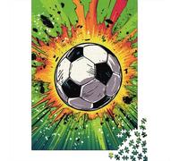 1000 Pieces Football Jigsaw Puzzle, Creative Rectangular Wooden Jigsaw Puzzles for Adults, Large Puzzles for Family Educational Game 1000pcs (75x50cm)