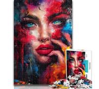 1000 Pieces for Adults African Woman Jigsaw Puzzles for Teenagers 1000,Educational Toys Is Ideal As A Gift for The Whole Family 75x50cm