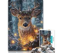 1000 Pieces for Adults An Elegant Deer Jigsaw Puzzle 1000 Pieces for Adults,Train Your Brain And Hands Birthday Present, Gifts 26x38cm