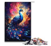 1000 Pieces for Adults And Children by Jigsaw A Beautiful Peacock Puzzles for Adults Wooden Jigsaw 1000 PCS(38x26cm)