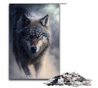 1000 Pieces for Adults And Children by Jigsaw Animal Universe Wolf Puzzles for Adults Wooden Jigsaw 1000 PCS(75x50cm)