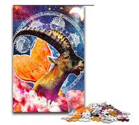 1000 Pieces for Adults And Children by Jigsaw Capricorn Zodiac Wall Art Puzzles for Adults Wooden Jigsaw 75x50cm