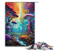 1000 Pieces for Adults And Children by Jigsaw Colorful Psychedelic Wilderness Puzzles for Adults Wooden Jigsaw 1000 PCS(38x26cm)