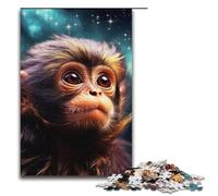 1000 Pieces for Adults And Children by Jigsaw Galaxy Monkey Puzzles for Adults Wooden Jigsaw 1000 PCS(38x26cm)