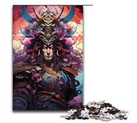 1000 Pieces for Adults And Children by Jigsaw Japanese Sakura Samurai Puzzles for Adults Wooden Jigsaw 1000PCS(75x50cm)