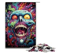 1000 Pieces for Adults And Children by Jigsaw Psychedelic Color Monster Puzzles for Adults Wooden Jigsaw 1000 PCS(75x50cm)