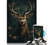 1000 Pieces for Adults Animal Deer Puzzles for Adults 1000 Pieces,Family Game Birthday Gifts.Challenge High Difficulty 26x38cm