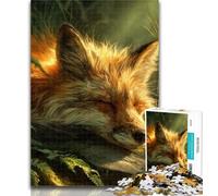 1000 Pieces for Adults Animal Fox Art Jigsaws 1000 Pieces for Adults,Educational Game for Birthday, Chrismas for And 14 Years Old 26x38cm