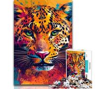 1000 Pieces for Adults Animal Leopard 1000 Pieces Jigsaw Puzzle For Adults Teens,Toys Educational Games Stress Relieving Great Gifts And Toys 26x38cm