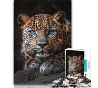 1000 Pieces for Adults Animal Leopard Jigsaw Puzzles for Adults 1000 Pieces,Diy Modern Wall Art Unique Gift Home Decor 50x75cm
