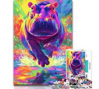 1000 Pieces for Adults Animal Rhino Puzzles for Adults And Teenagers,for Is Ideal As A Gift for The Whole Family for And 14 Years Old 50x75cm