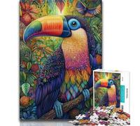1000 Pieces for Adults Animal Toucan Jigsaw Puzzles for Teenagers,Learning Educational Toy for Is Ideal As A Gift for The Whole Family (50x75cm)