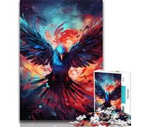 1000 Pieces for Adults Art Colorful Phoenix Jigsaw Puzzles for Teenagers 1000,Educational Toys Is Ideal As A Gift for The Whole Family 75x50cm
