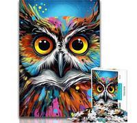 1000 Pieces for Adults Art Fantasy Owl Jigsaw Puzzles for Teenagers 1000 Piece,Toys Educational Games Stress Relieving Great Gifts And Toys 50x75cm