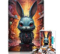 1000 Pieces for Adults Art Rabbits 1000 Piece Jigsaw Puzzles for Adults Gifts,Toys Educational Games Stress Relieving Wall Decoration 75x50cm