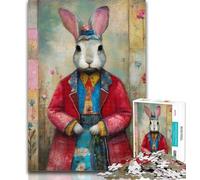 1000 Pieces for Adults Artistic Bunny Jigsaws 1000 Pieces for Adults,is Ideal As A Gift for The Whole Family Suitable for And 14 50x75cm
