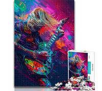 1000 Pieces for Adults Artistic Guitarist Jigsaws 1000 Pieces for Adults,is Ideal As A Gift for The Whole Family Suitable for And 14 26x38cm