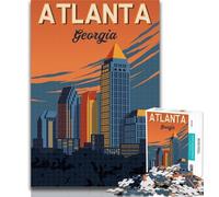 1000 Pieces for Adults Atlanta Georgia City 1000 Piece Jigsaw Puzzles for Adults Gifts,Toys Educational Games Stress Relieving Wall Decoration 26x38cm